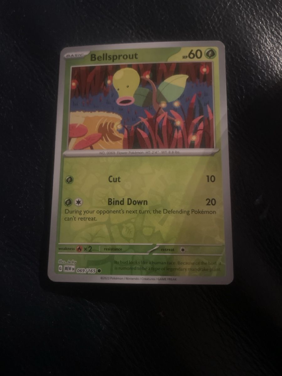 Pokémon Carte collezionabili: Bellsprout 069/165 Pokemon 151 Reverse Holo – Usato da Bazenheid venduto da Toulouse12