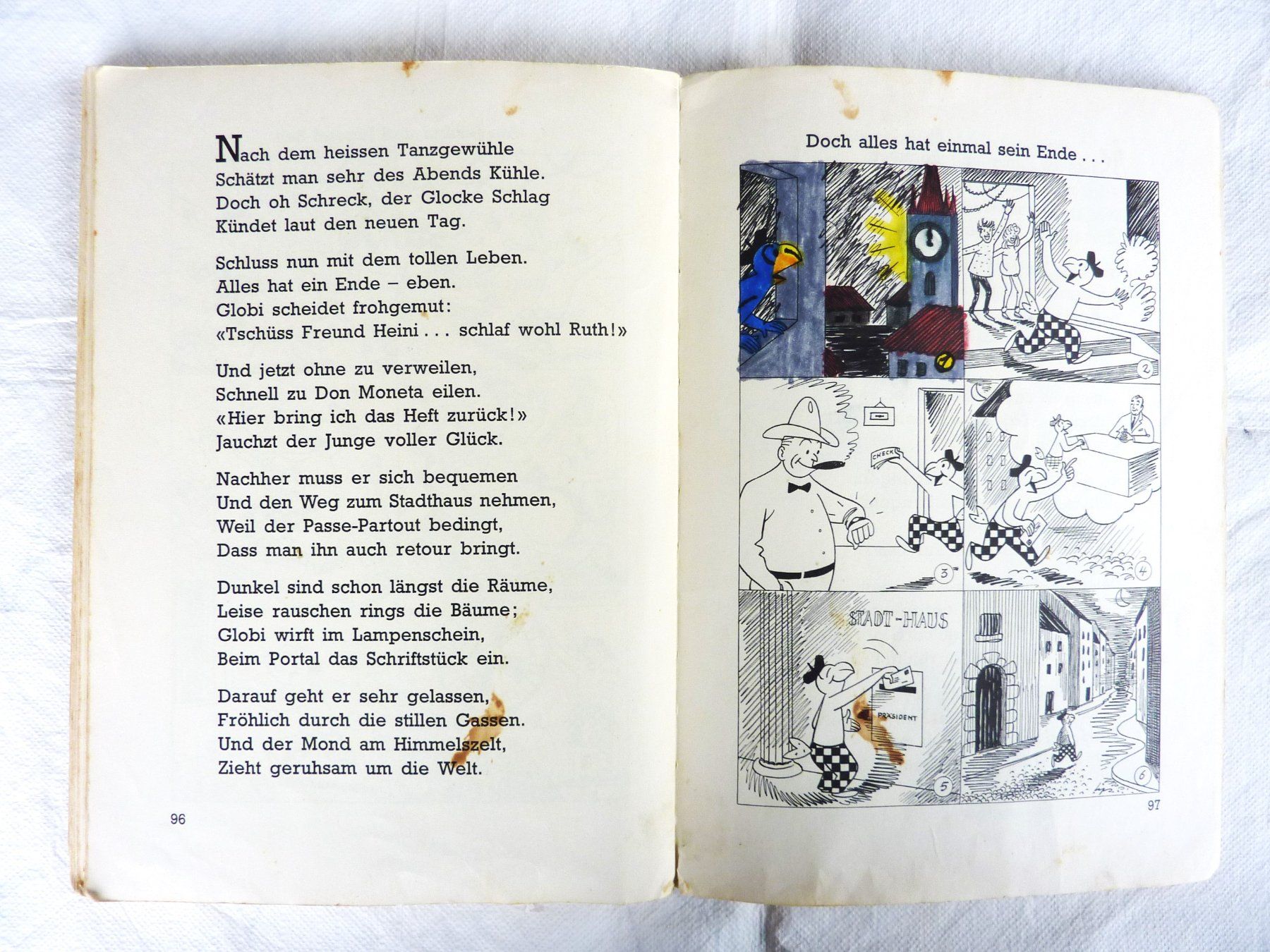 Fumetti: Globis toller Tag, 1. Auflage 1960 – Usato da Lustmühle venduto da kloster46 9