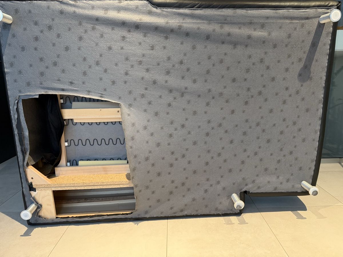 Divani: Ledersofa mit Longchair Musterring – Usato da Wagen venduto da barch80 3