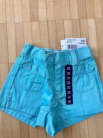 Gap short bleu bébé fille 18-24mois