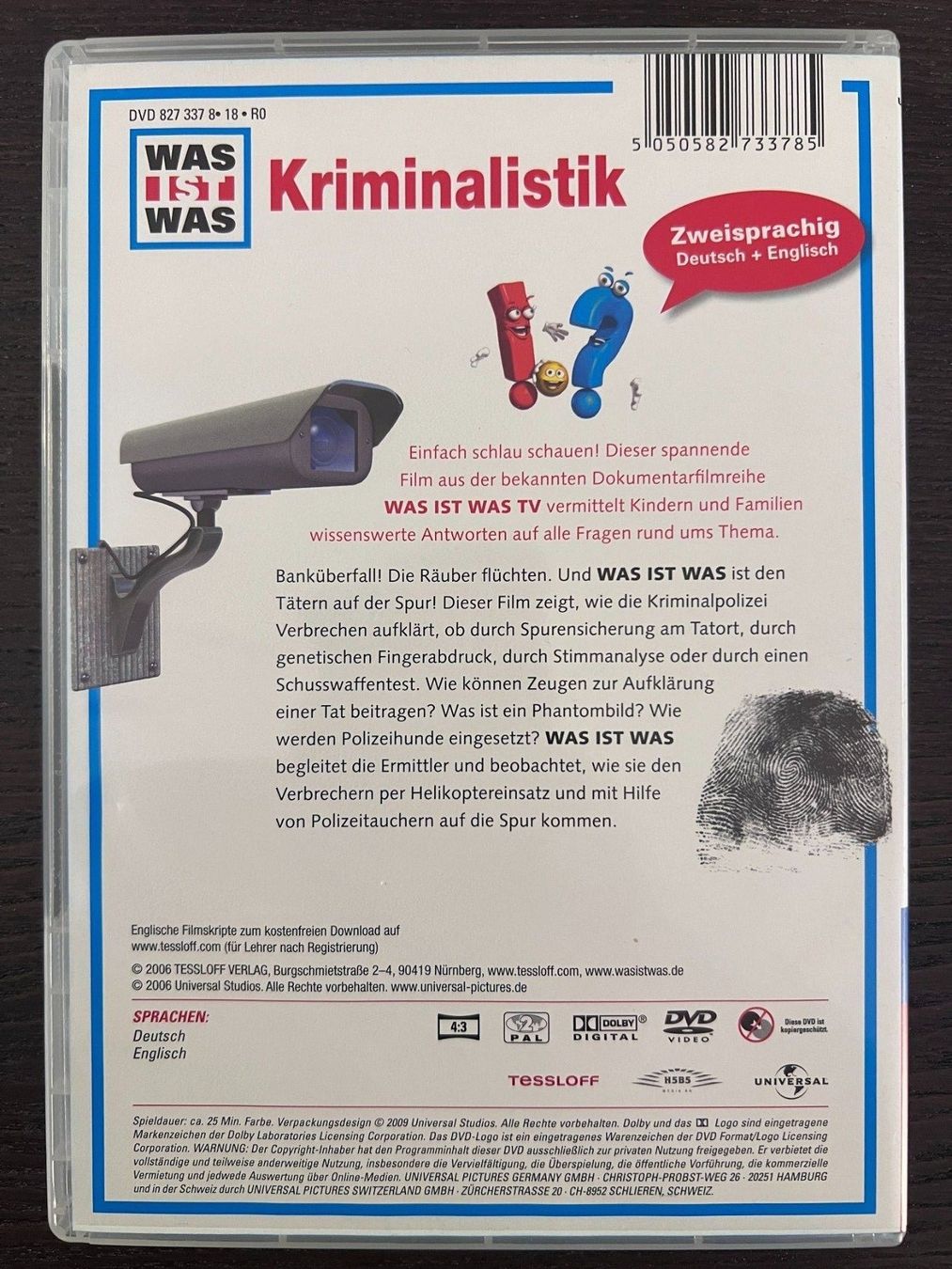 Tutti i DVDs: Was ist Was - Kriminalistik – Usato da Zürich venduto da FilmFreunde 1
