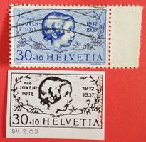 1949A) J84.2.03, Abart rechter Markenrand dünkler