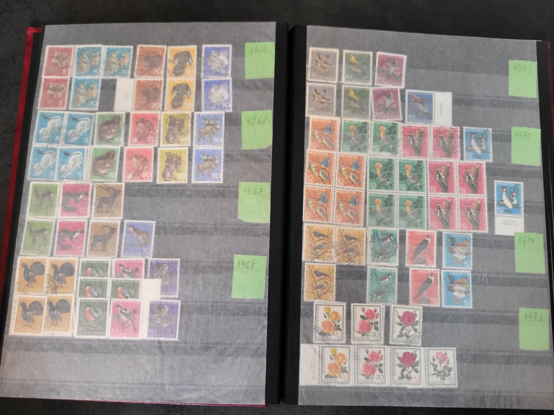 Alle Briefmarken: Sammlung Album Schweiz - Pro Juventute – Gebraucht aus Rümlang von Turrin 5