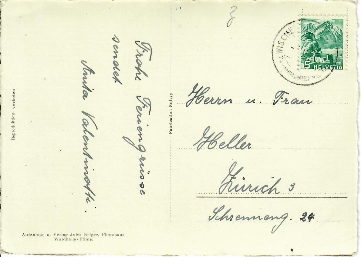 Cartoline postali: St. Martin Obersaxen – Usato da Hochdorf venduto da Ziegel-16 1
