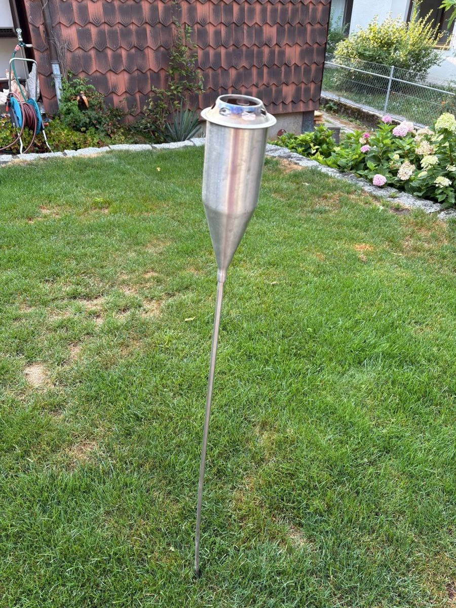 Alle Dekorationen: Fackeln/ Gartenfackeln Edelstahl mit Brennflüssigkeit – Gebraucht aus Rafz von cor_hj27 2