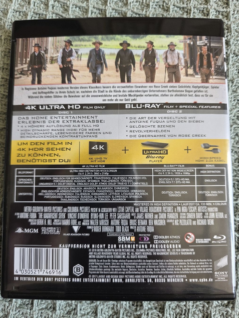 Tutti i DVDs: Die glorreichen Sieben - 4K UltraHD – Usato da Ellikon a d Thur venduto da razzorblog 1