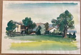 Landschaft bei Uerikon von Ferdinand Grosshardt   (ID b2824)