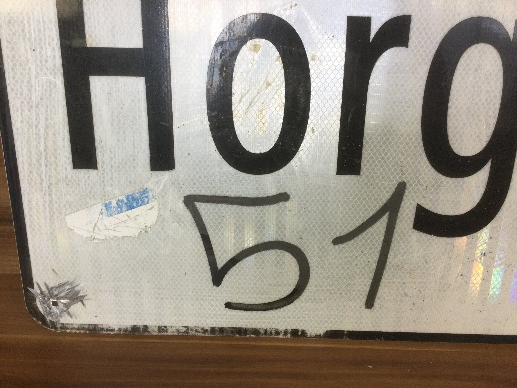 Insegne: Gebrauchtes Originales Orstschild von Horgen – Usato da Wangen SZ venduto da kuriosum12 4