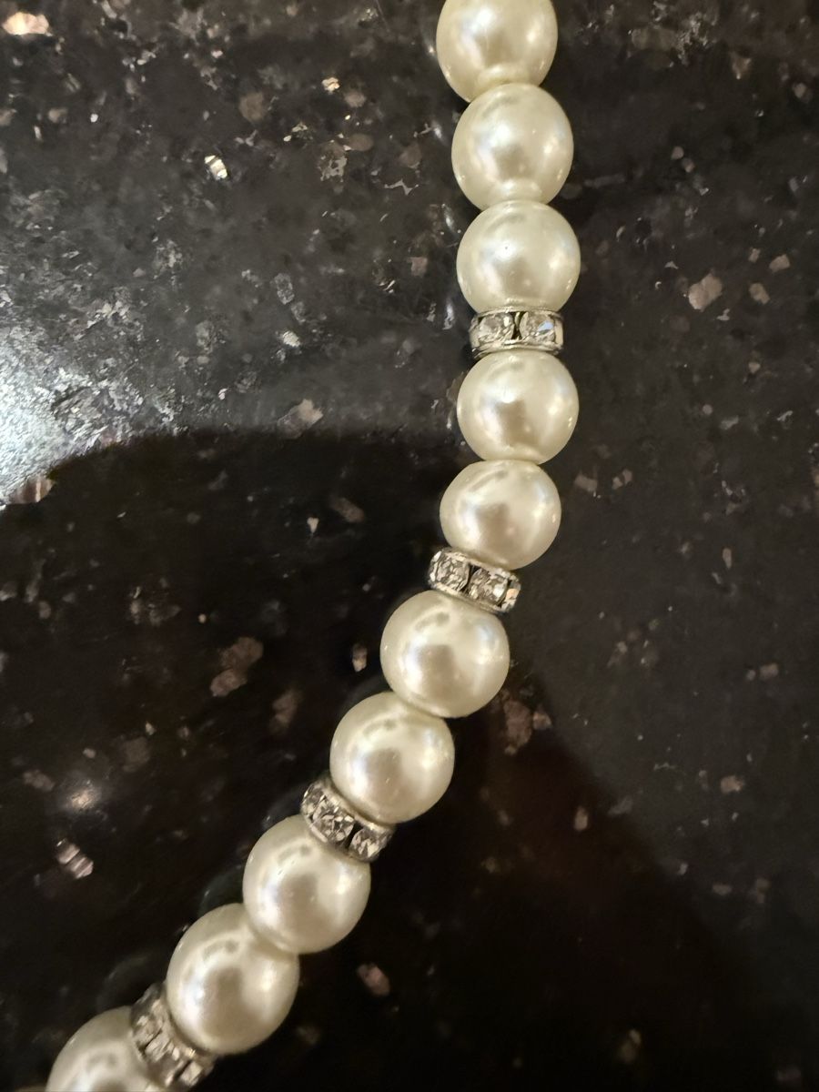Catenine: Perlenkette mit Zirkonia  – Nuovo (secondo la descrizione) da Lyss venduto da Sibella56 1