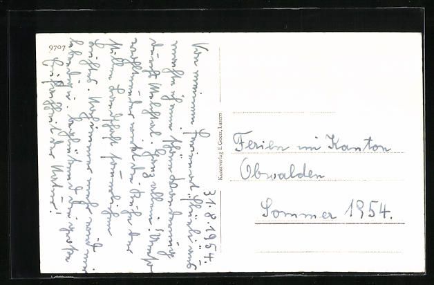 Cartoline postali: AK Melchtal, Ortspartie mit Bergen – Usato da Berlin venduto da bartko-reher 1