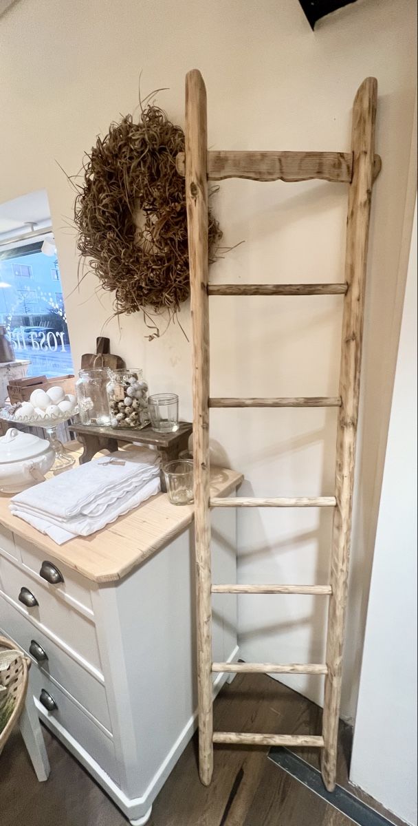 Scale: Altholzleiter Holzleiter 184cm restauriert – Usato da Sirnach venduto da dasrosahaus 3