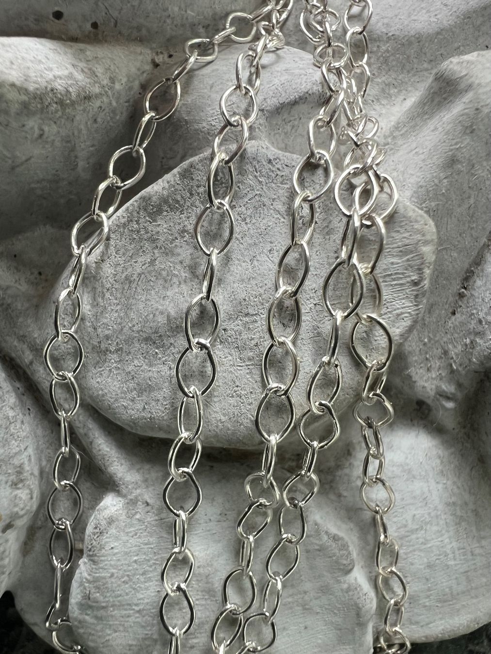 Catenine: Silber Kette 50cm - Durchmesser 2,8mm  - 3,1g - leicht hell – Usato da Bern venduto da Jiffy 4