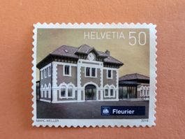 Timbre CH 2018 - (6. IX.) N° 1693 - Gare de Fleurier NE