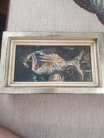 Max Glanzmann Öl auf Pavatex 1971 12 x 24 cm