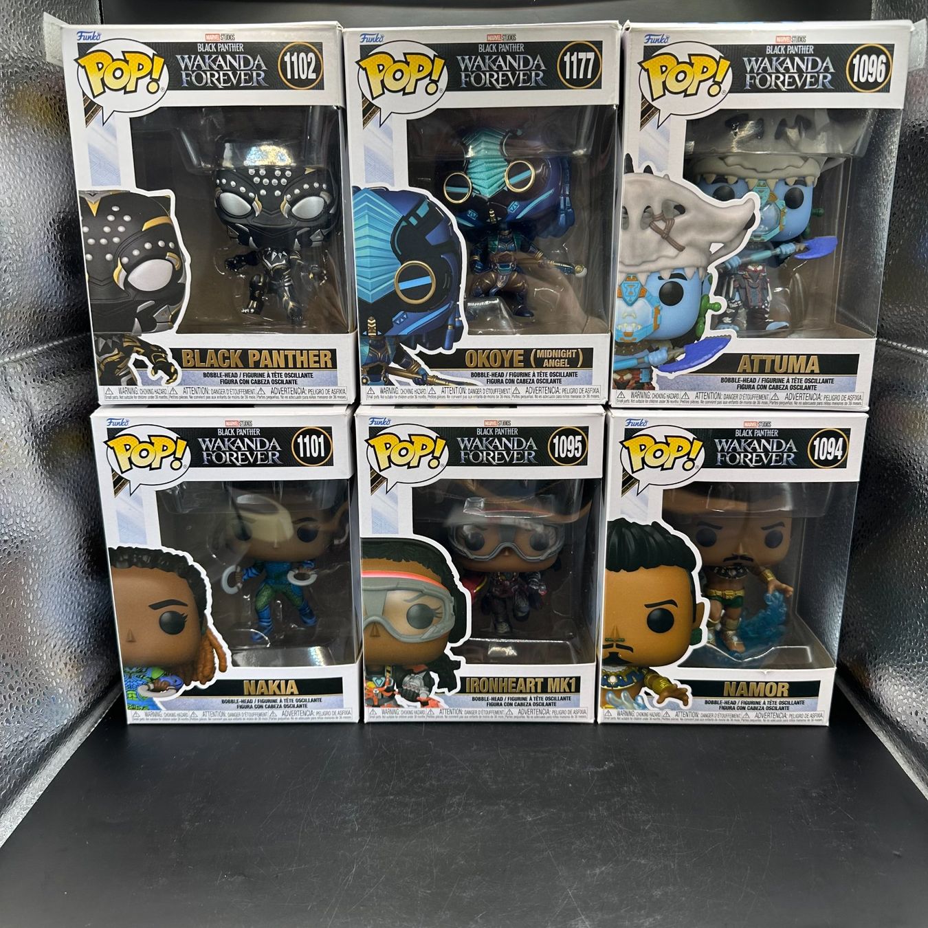 Funko Statuette: Funko Pop Marvel Wakanda Forever 6Stk Sammlung – Usato da Düdingen venduto da Nerdworld