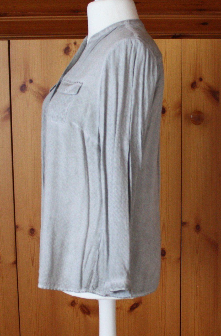 Camicette: Bluse Langarm LIEBESKIND hellgrau Gr. XL – Difettoso da Flüelen venduto da Diversicum-Curvy 3