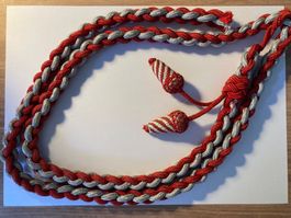 Schlagband für Schweizer Armee Säbel, rot silber