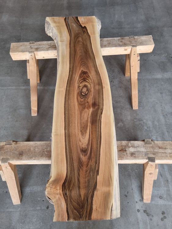 Articoli in legno: Nussbaum Massivholz Klotzbretter Natur Walnut Unikat Deko – Nuovo (secondo la descrizione) da Rheineck venduto da Dein_Wunschholz 6