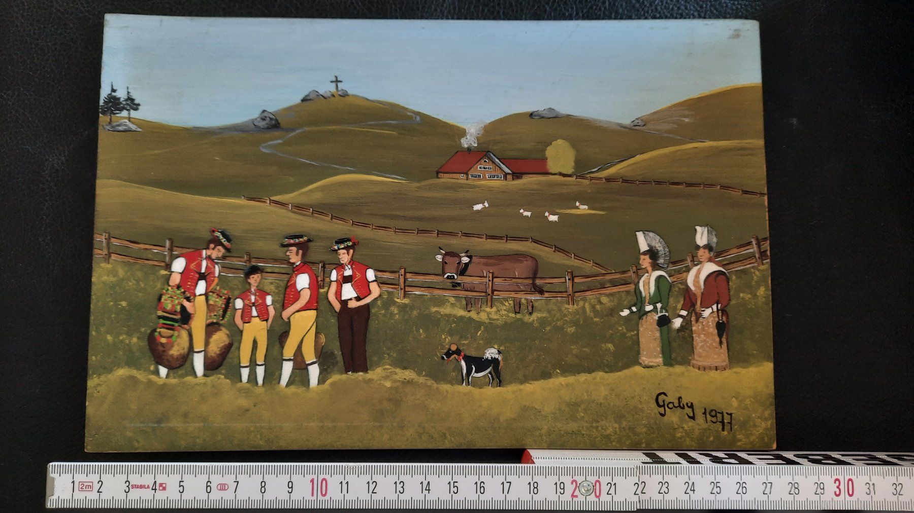 Tableaux: Appenzeller Bauernmalerei; echtes handgemaltes Gemälde – D'occasion à Herrliberg par AlexandraBopp 1