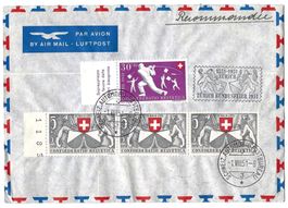 1951 Pro Patria Frankatur, gest. Automobilpost 1.VIII.51