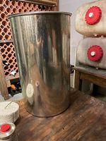 Tina (botte aperta) in Inox 110 litri