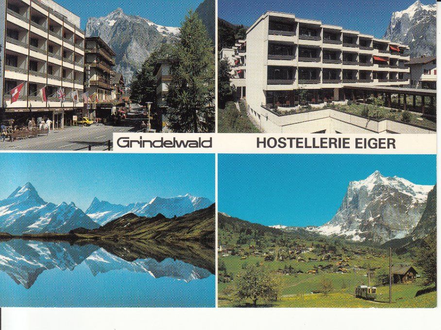 Ansichtskarten: Grindelwald Hostellerie Eiger ca. 1980 – Gebraucht aus Bürglen TG von StampGraf