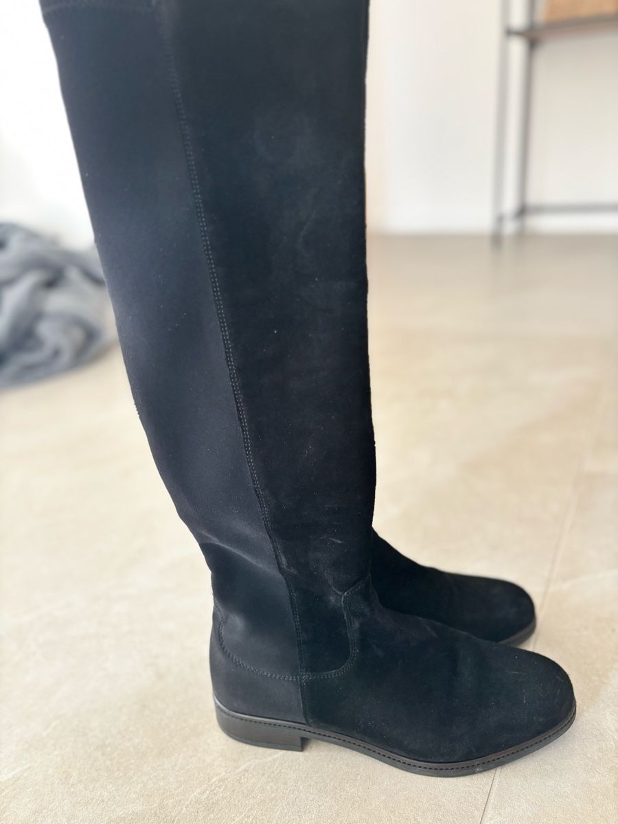 Dune London Scarpe da donna: Bottes noires en daim - excellente qualité – Usato da Gland venduto da isa__sml