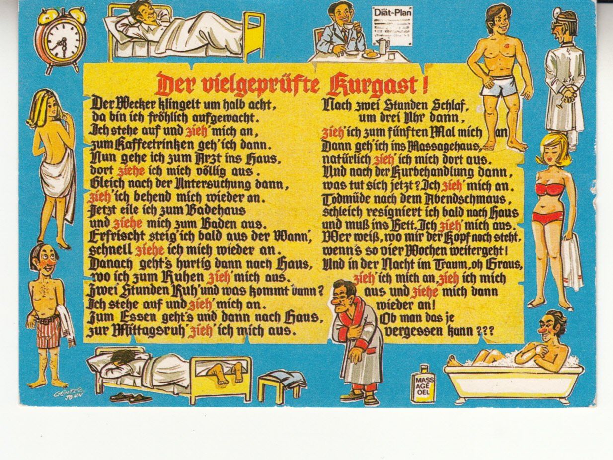 Ansichtskarten: Der vielgeprüfte Kurgast 1988 – Gebraucht aus Bürglen TG von StampGraf