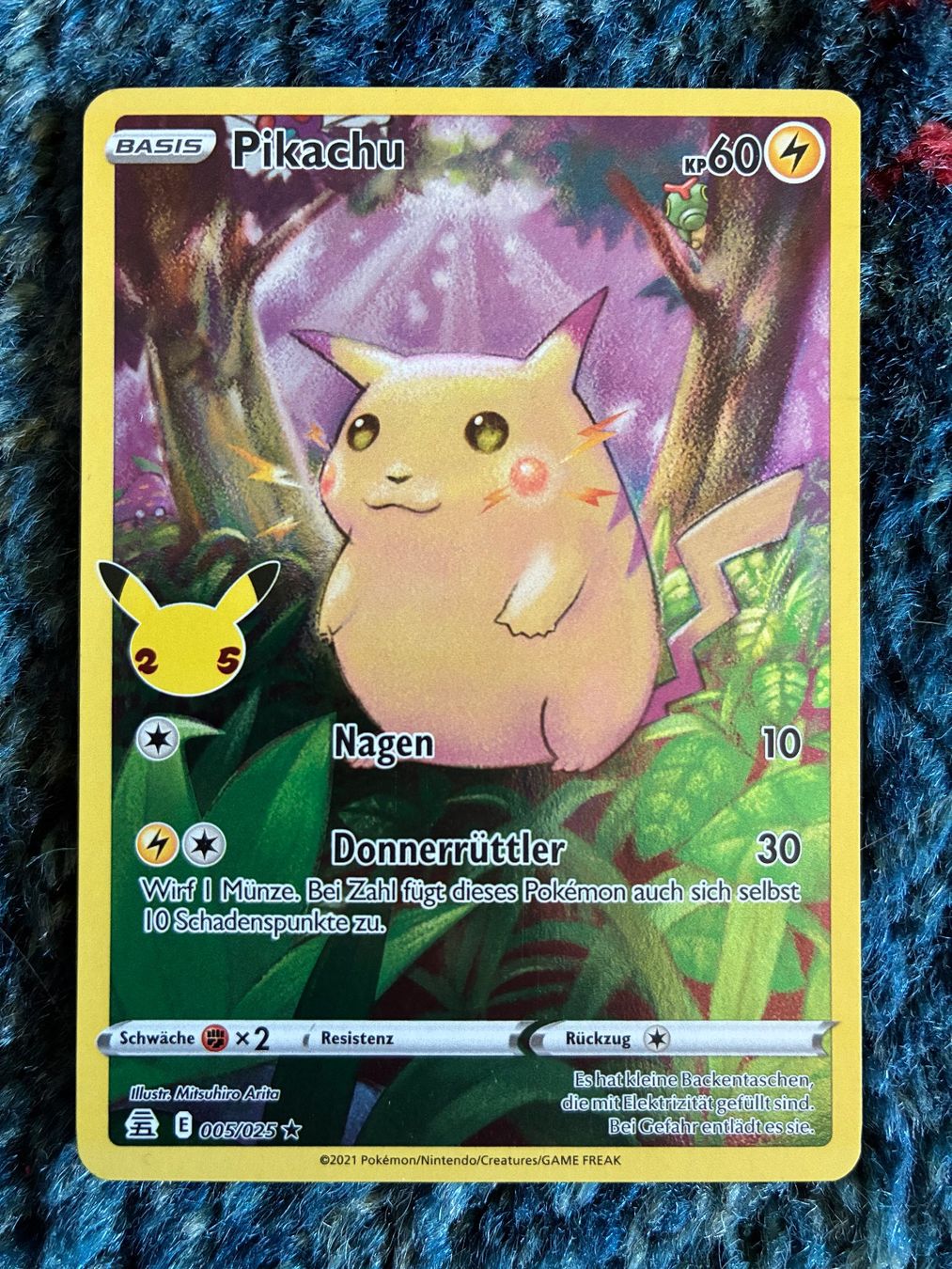 Pokémon Carte collezionabili: Pikachu (CEL 005) Boosterfrisch (Deutsch) – Nuovo (secondo la descrizione) da Bern venduto da remooda