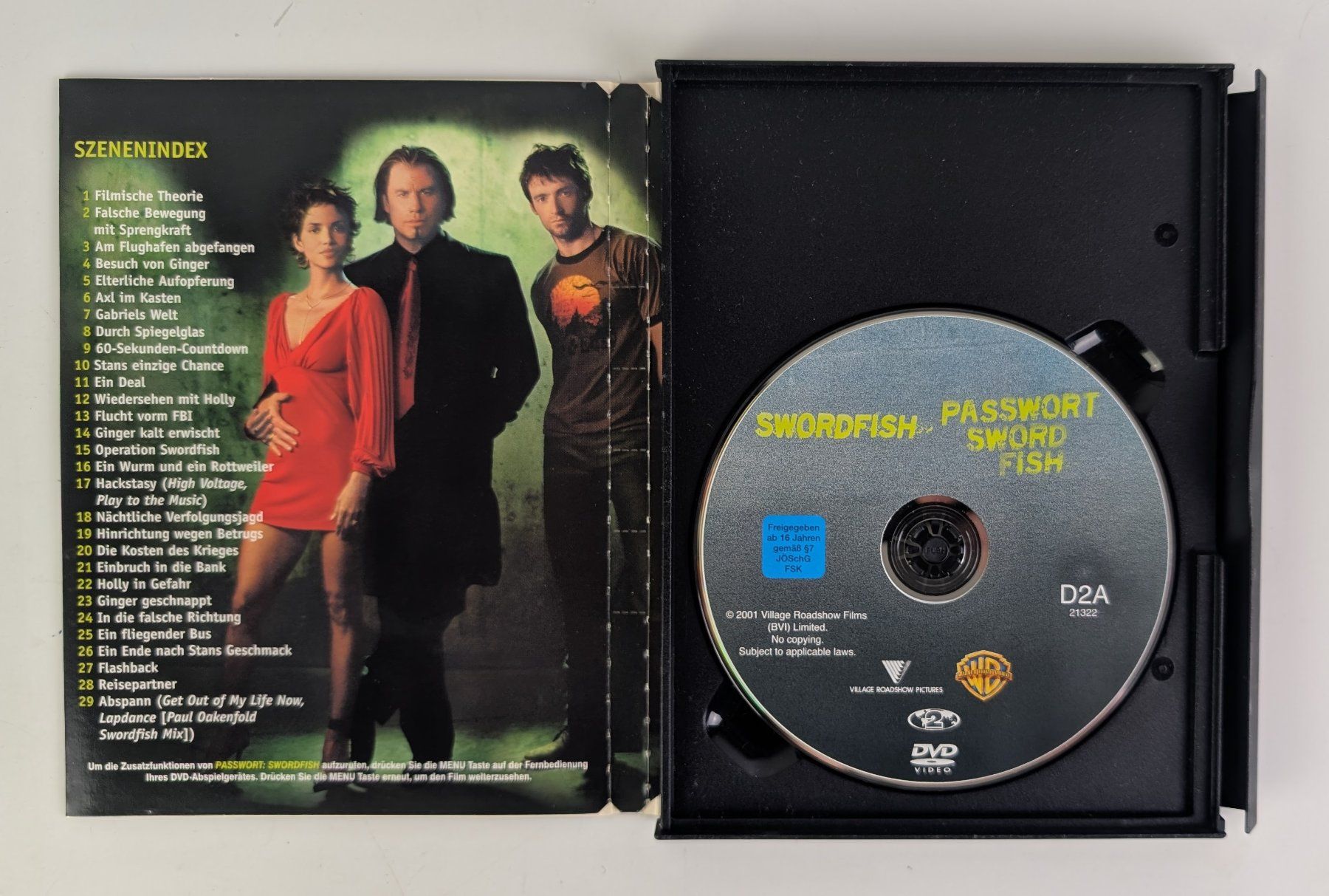 Tutti i DVDs: Passwort: Swordfish DVD mit John Travolta, Hugh Jackman – Usato da Zürich venduto da axolottchen 2