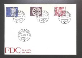 1978 FDC Volksbräuche Architektur & Kunsthandwerk Papierände