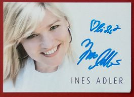 Ines Adler Autogramm signiert Fotopostkarte 10x15cm