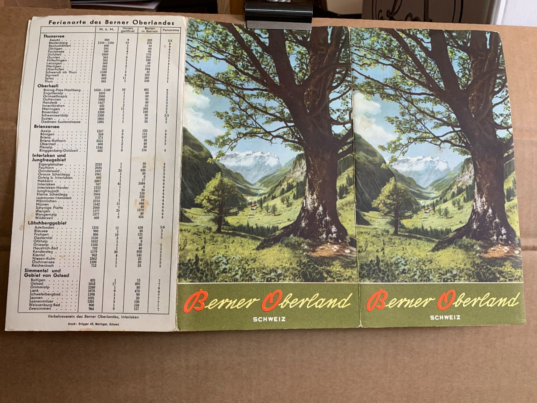 Cartoline postali: Berner Oberland - Dépliant – Usato da Sorengo venduto da 74in