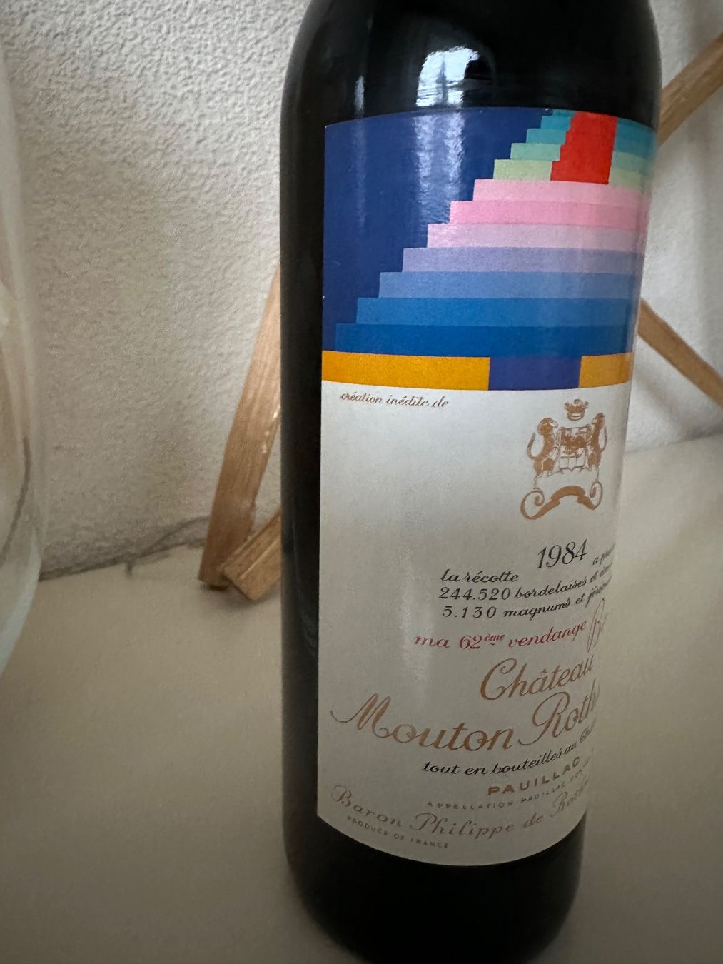 Mouton Rothschild Vino: Château Mouton Rothschild 1984 – Nuovo (secondo la descrizione) da Yens venduto da Rilou80 2