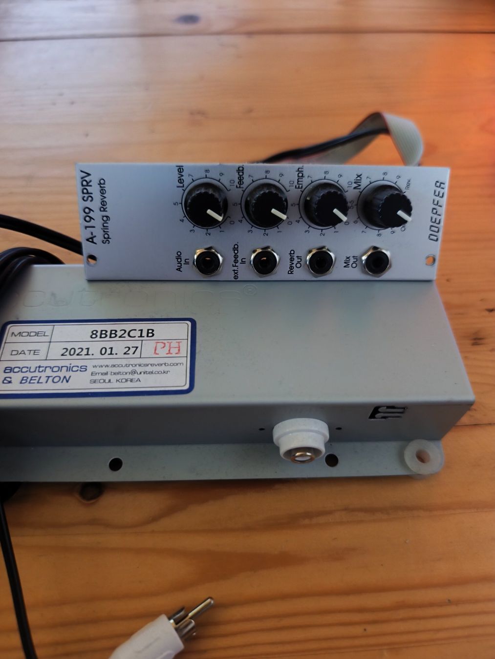 Instruments de musique: Doepfer A-199 Spring Reverb Modul mit Federtank – D'occasion à Huttwil par MrsCreed