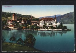 AK Spiez, Teilansicht am Thunersee, 1928