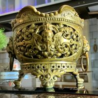 EMPIRE NAPOLEON I FRANCE JARDINIERE MASSIVE BRONZE UM 1810