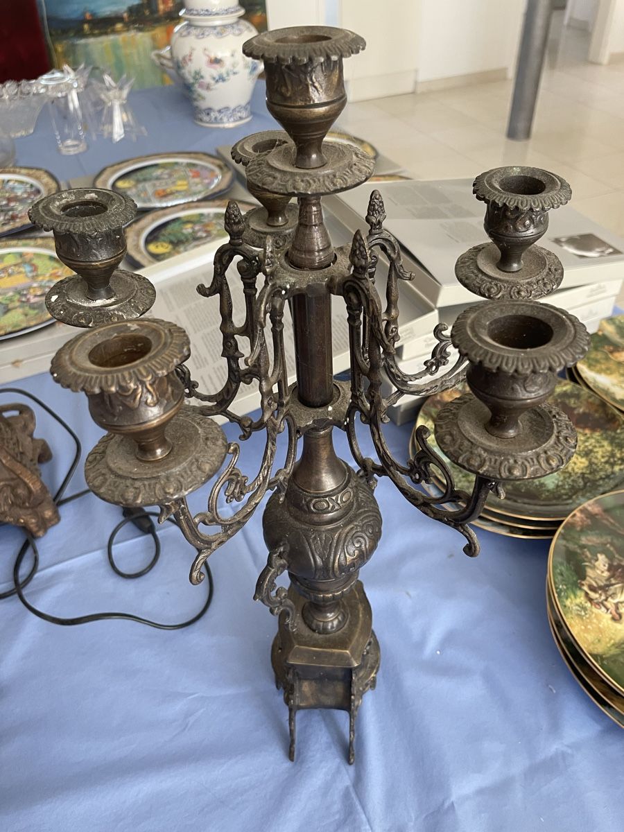 Lampade: Guss Kerzenständer, Lampe,  – Usato da JEGENSTORF venduto da pem_qs2l 2