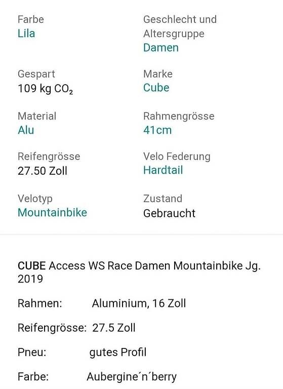 Biciclette: Cube Access Race 16 Zoll – Usato da Lohn SH venduto da Svalmi 1