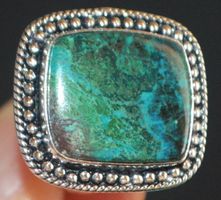 Ring L-4632 – Chrysokoll Azurit – 19mm Innendurchmesser
