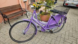 Vintage Fahrrad violet
