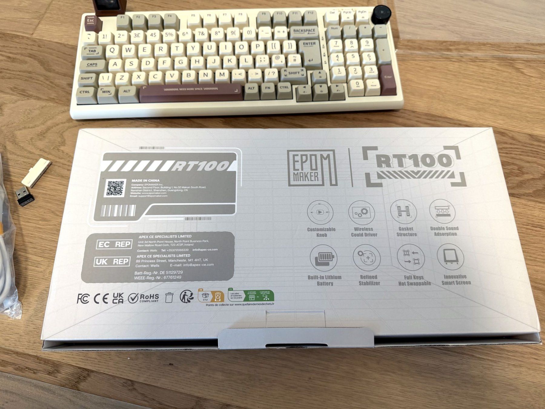Tastiere: Tastatur EPOMAKER RT100 ISO-UK – Usato da Nottwil venduto da rattkatz 5