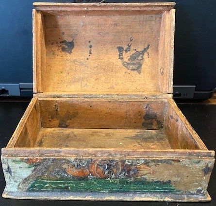 Cassapanche: Coffret de mariage peint - année 1800 – Usato da Epagny venduto da Kariba 5