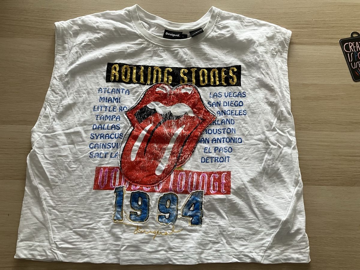 Desigual T-shirt: T-shirt Rolling Stone en L Desigual – Usato da Jongny venduto da Spicymum82