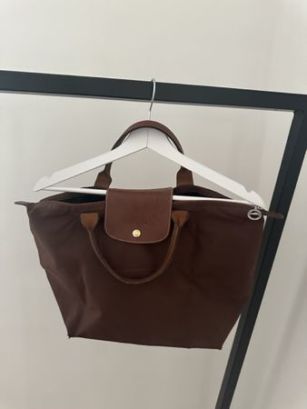 Longchamp Tasche Original, le Pliage M, braun, gebraucht