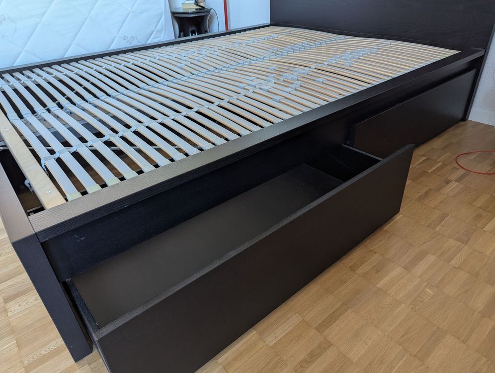 Malm Bett Mit Schubladen