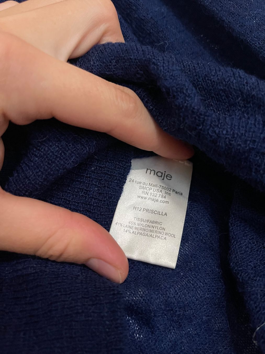 Maje Pulls & Sweat-shirts: Joli Pull Maje Laine Merino et Alpaca – D'occasion à Genève par Annilu 2
