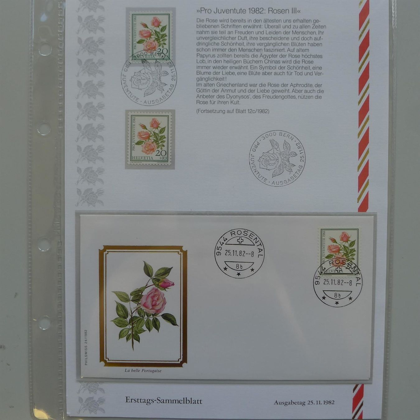 Albums: 1982, Blumen Ersttags-Sammelblätter **/O – D'occasion à Sursee par Luzernerraute 4