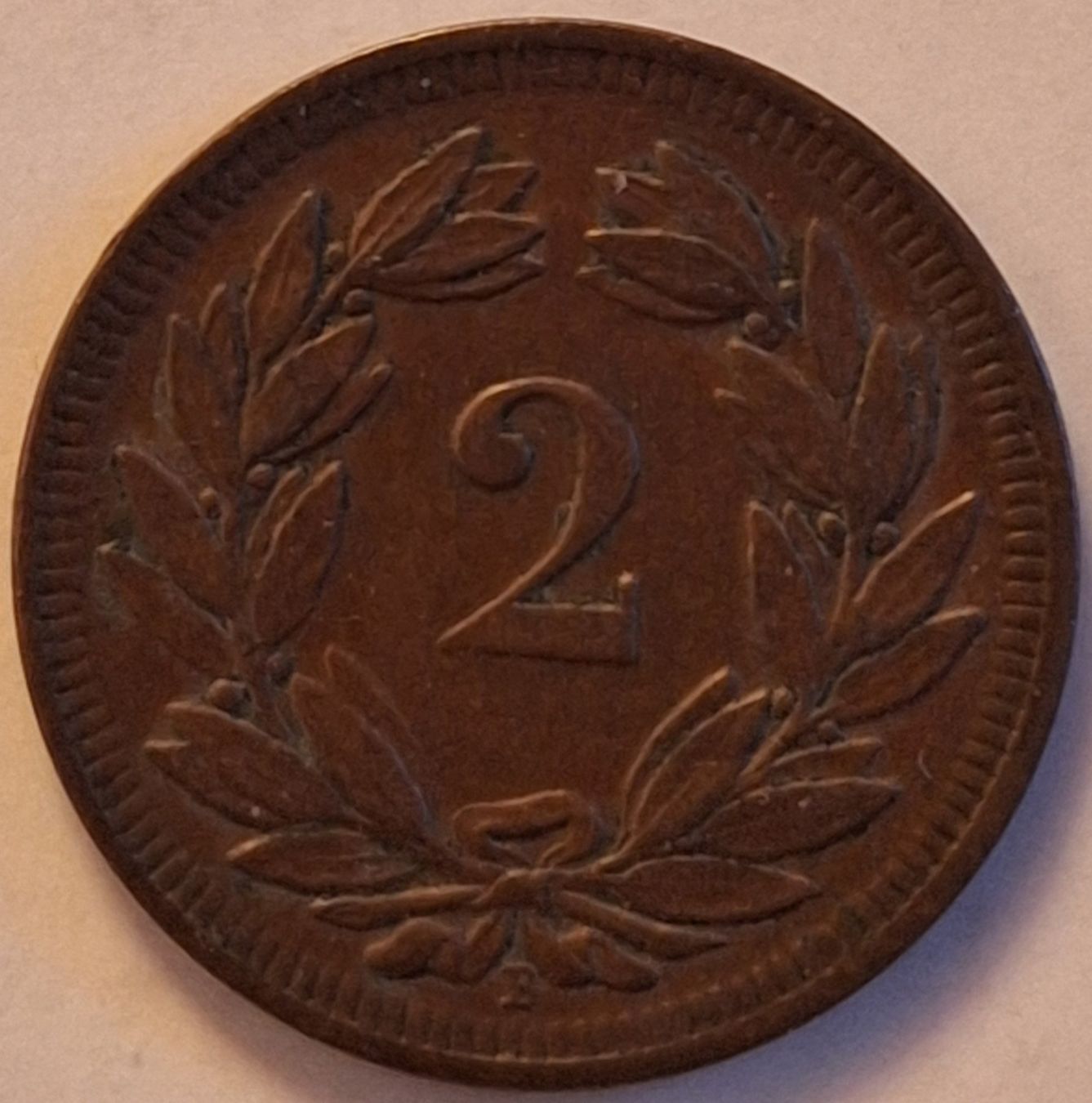 Tutti le monete: 2 Rappen 1899 Cu-Sn; vz – Usato da Niederweningen venduto da 19bomaso61 1