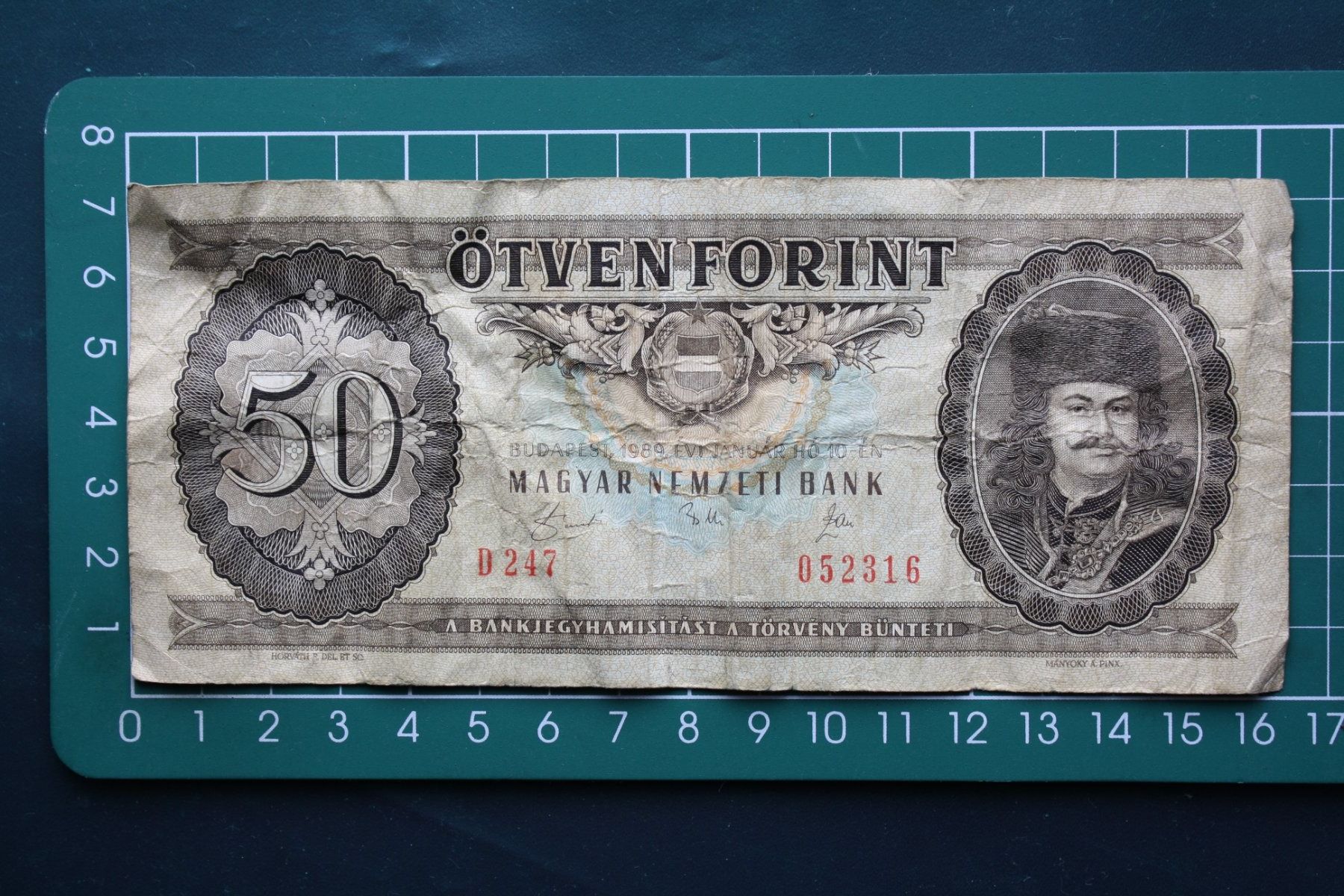 Banconote: currency banknote ungarn 50 forint 1989 – Usato da Laupen BE venduto da Gufi57